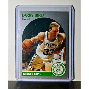 Larry Bird 1990 NBA Hoops NBA #39 Card Boston Celtics